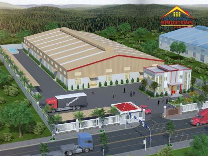 Nhà xưởng may giày da 