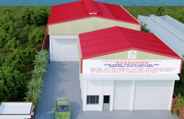 NHÀ MÁY 1:  KÊT CẤU THÉP SAGOCONS TRÀ VINH